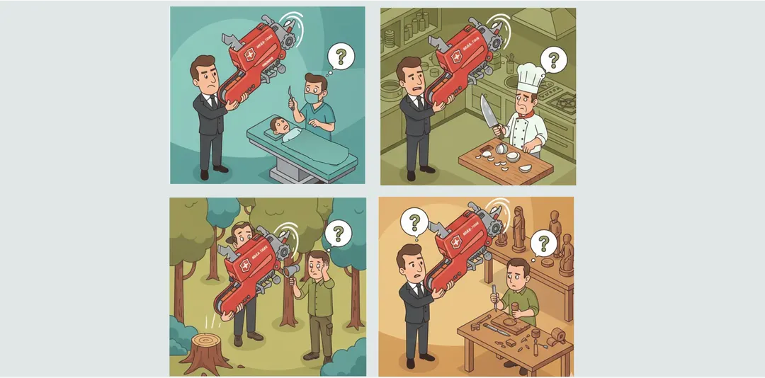 Cover Image for AI text analysis - Don't use 'motorised Swiss knives' for serious qualitative analysis
